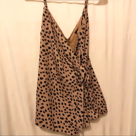 forever 21 leopard romper